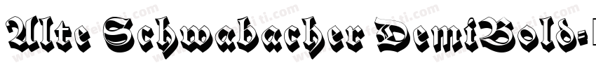 Alte Schwabacher DemiBold字体转换